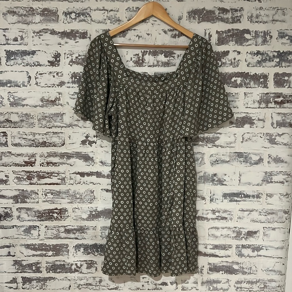 Maurices Olive Floral Mini Dress